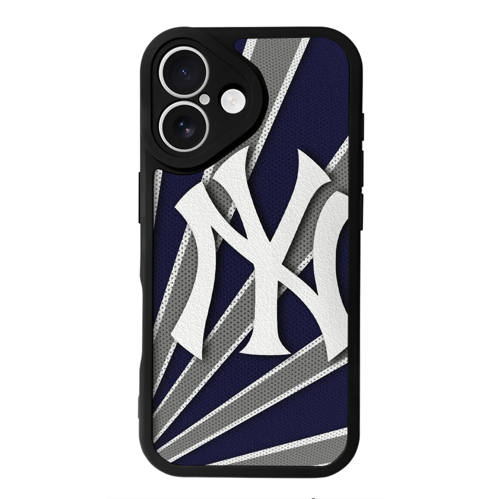 New York Yankees 321 IPhone 16 Silicone Leather Case – UV Print, Lambskin Texture – Perfect Fit, Wireless Charging Compatible, Scratch Resistant, Precise Cutouts – Stylish Protection For IPhone 16